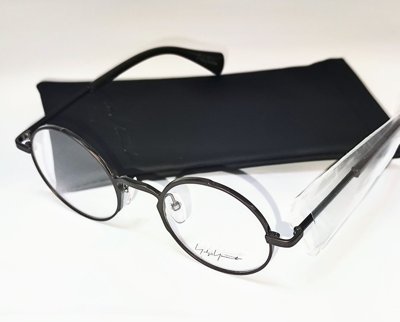 ボックス EAN付属 69000円相当 YOHJI メガネフレーム 眼鏡 ヨウジヤマモト メンズ レディース フランス製 ブランド 丸型 b y-3