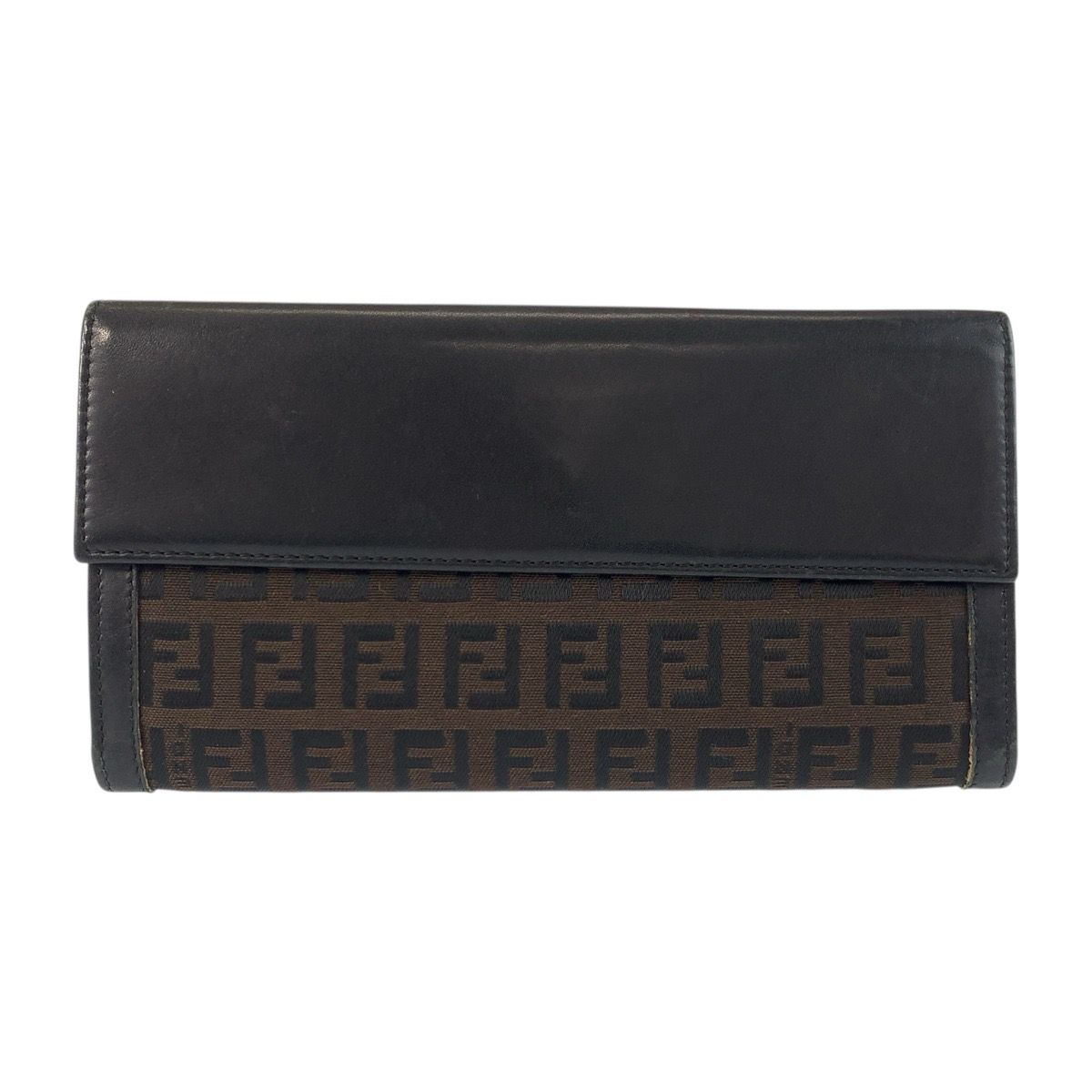 フェンディ ズッキーノ 長財布 8M0032 ホワイト PVC レディース FENDI  