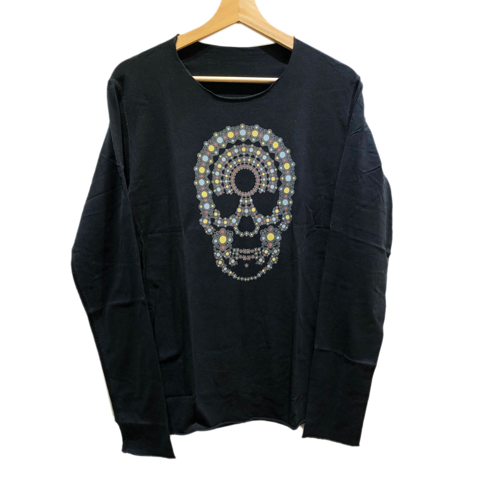 lucien pellat-finet ルシアンペラフィネ Multi Color Skull Crewneck Long Sleeve T-Shirt Black マルチカラー スカル クルーネック ロングスリーブ Tシャツ ブラック