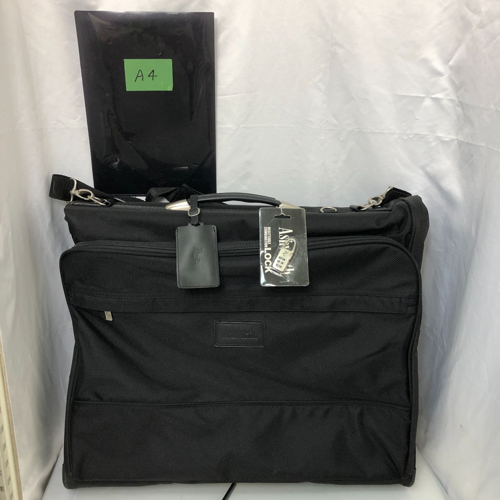Ashworth ガーメントバッグ 旅行用バッグ ブラック SGAW10-8163