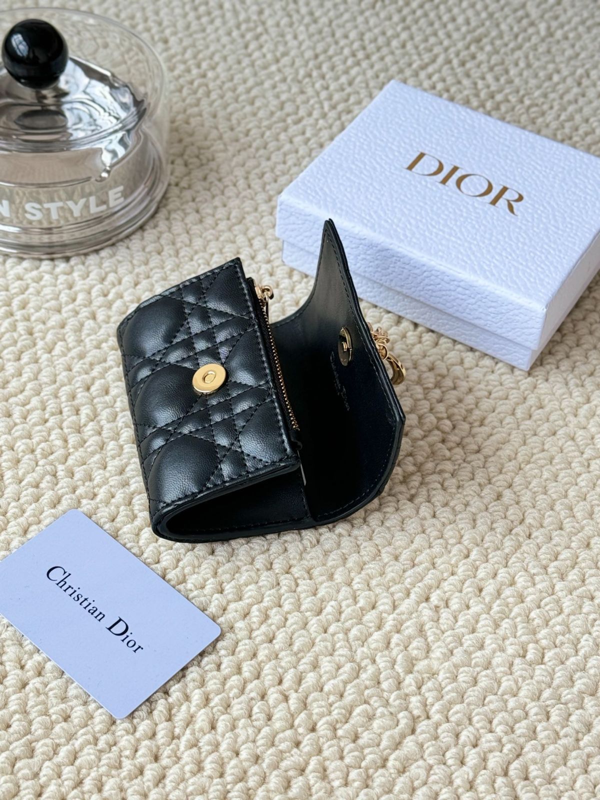 今日特価】My Dior Glycine ウォレット, ラズベリーピンク, 藤の