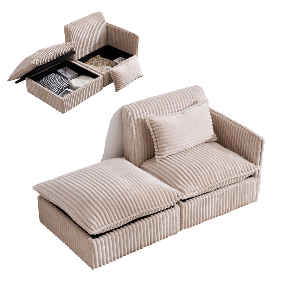 ニトリ】3wayソファベッド ホワイトウォッシュ フレームのみ B1-USB