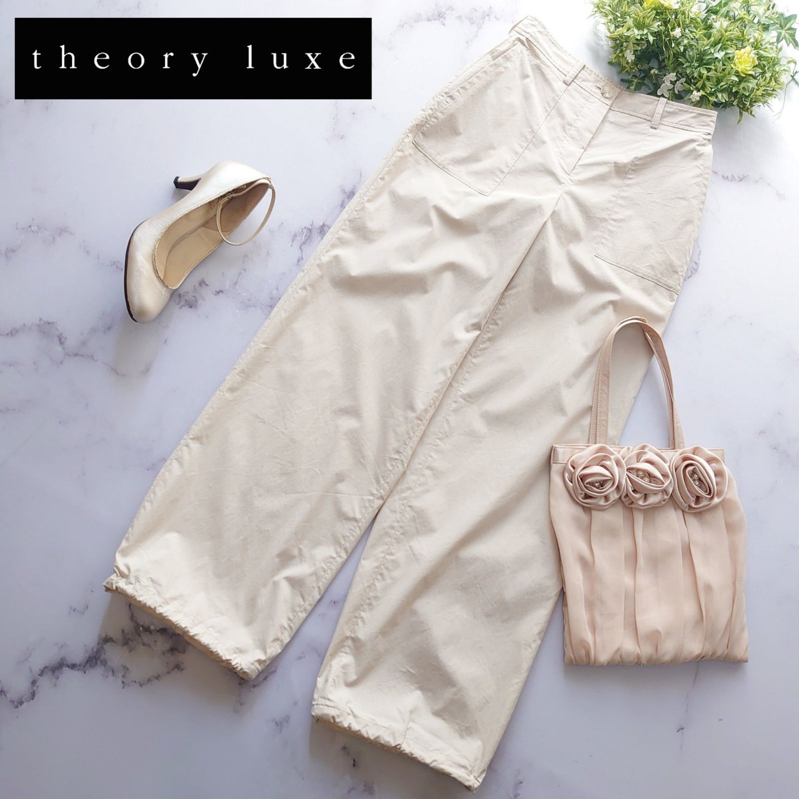 2025 セオリーリュクス Tech Poplin パラシュートパンツ 34