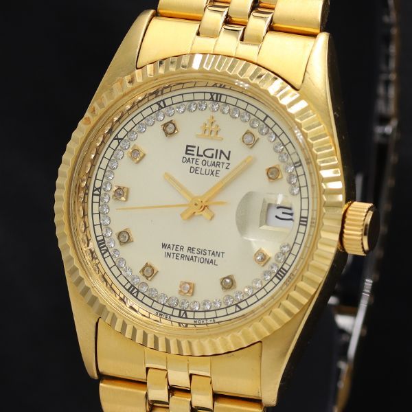 ★ ELGIN エルジン 腕時計 FK-581-TN　文字盤 999.9　稼働品 ☆ ELGIN エルジン 腕時計 FK-581-TN 文字盤 999.9 稼働品 楽天市場