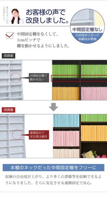 文庫本収納ラック 幅90