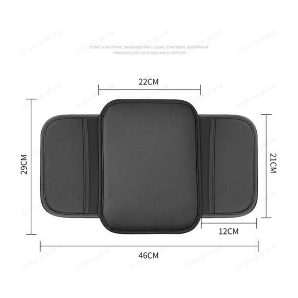 フォルクスワーゲン VOLKSWAGEN アームレストカバー コンソールボックスクッション パッド レザー 収納袋付き 小物入れ可 ３色 車内アクセサリー xzjhcic#