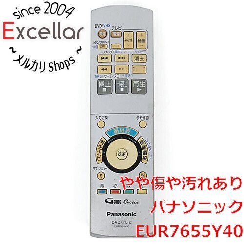 bn:12] Panasonic DVDビデオレコーダー用リモコン EUR7655Y40 本体