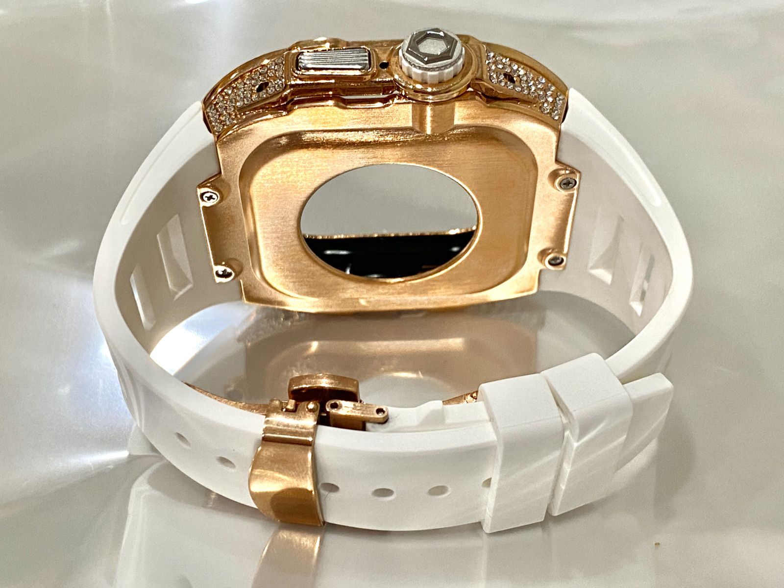 アップルウォッチラバーバンドベルトウルトラAppleWatchカバー49mmケース