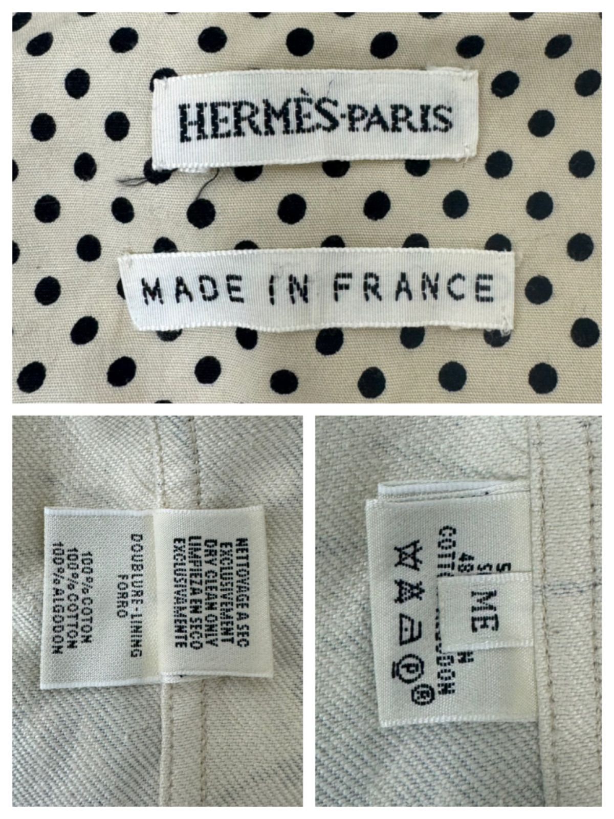 HERMES エルメス マルジェラ期 ペイントプリント柄 デニムジャケット