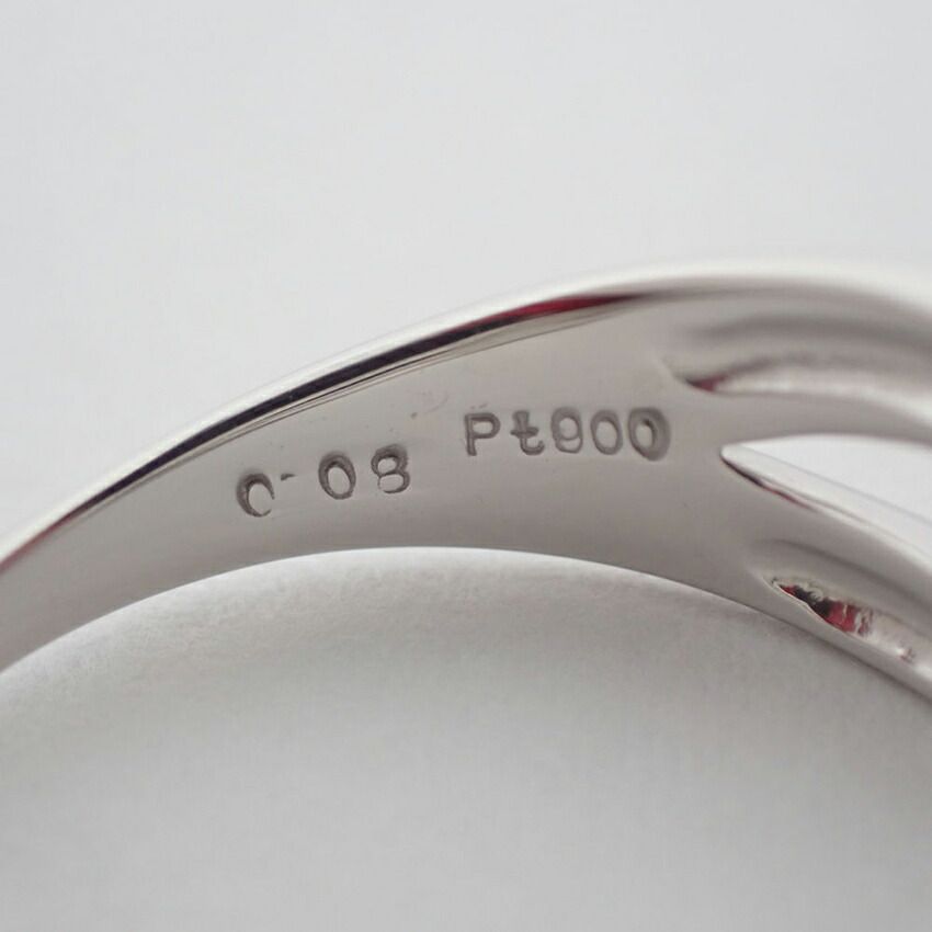 ELLE/Pt900 ダイヤモンド リング /10号/g502-46 - メルカリ 