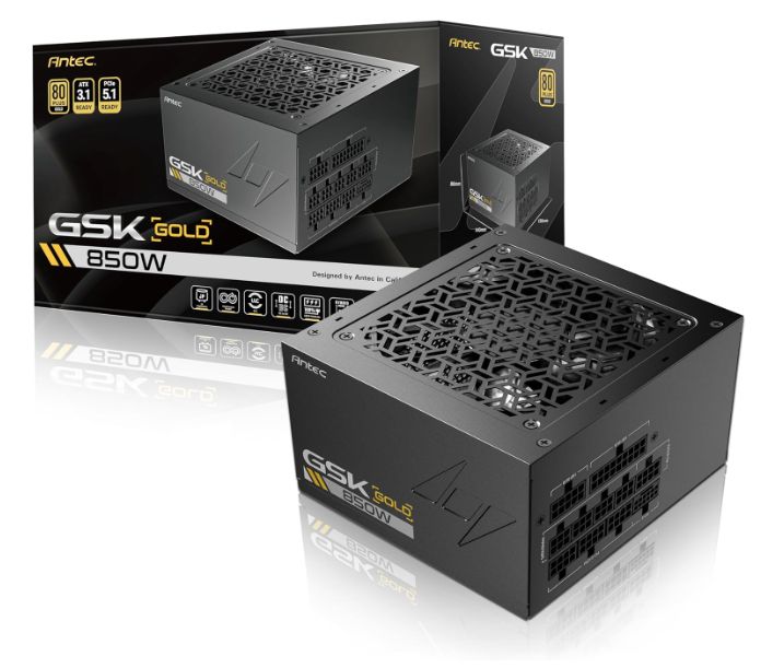 ANTEC GSK850 ATX3.1 80PLUS GOLD 認証取得 高効率高耐久電源ユニット