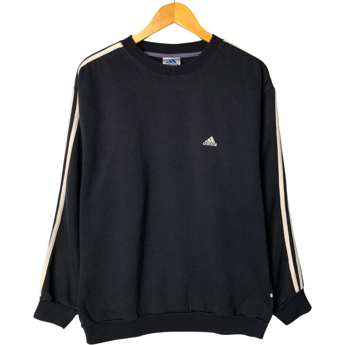 古着 80~90年代 アディダス adidas ワンポイントロゴスウェットシャツ トレーナー メンズL相当 ヴィンテージ|eaa581072