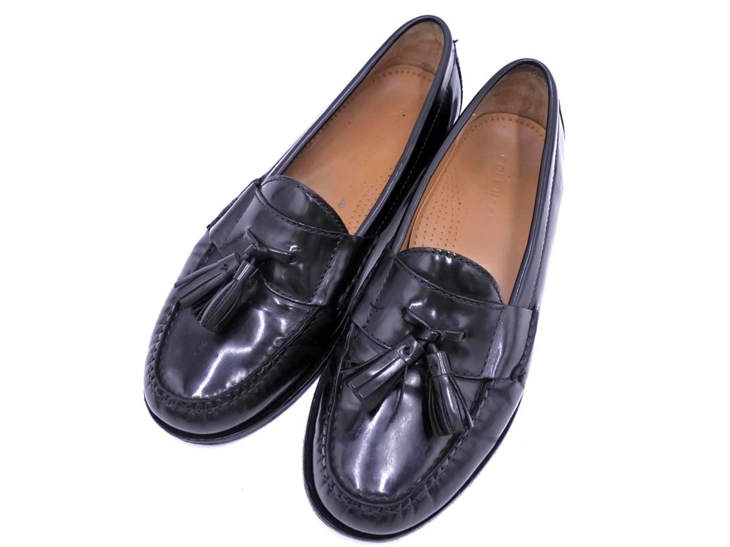 COLE HAAN コールハーン レザー タッセル ローファー シューズ size7D