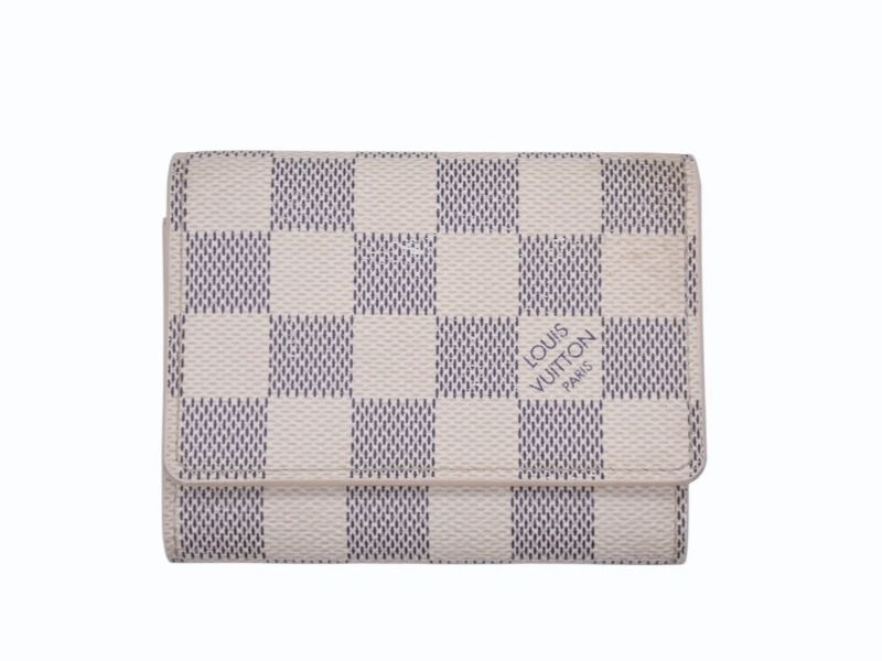 LOUIS VUITTON ルイヴィトン ダミエアズール アンヴェロップ カルト ドゥ ヴィジット 名刺入れ N61746 ホワイト 4b006996