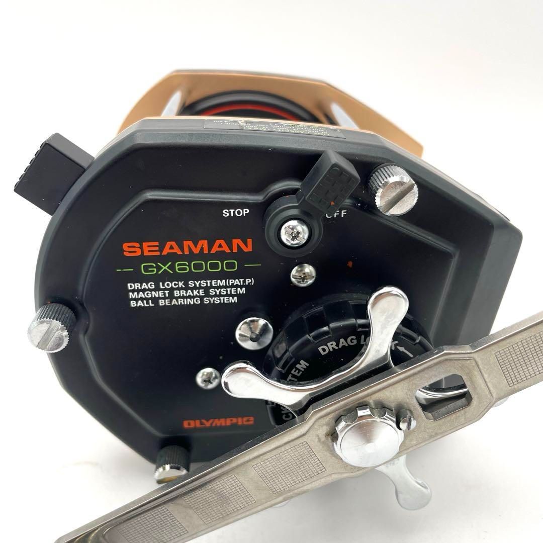 SEAMAN GX6000 スピニングリール 美品】OLYMPIC SEAMAN GX6000 船用両軸リール オリムピック