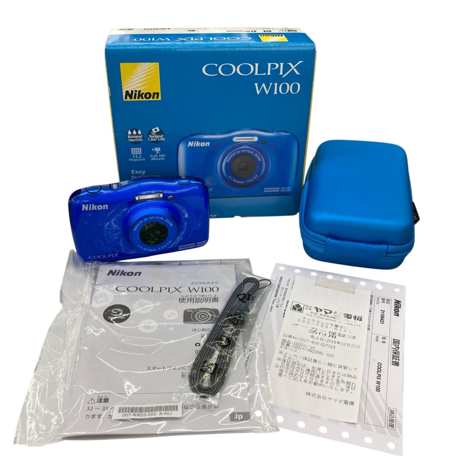 186000 ジャンク品 Nikon ニコン 防水 COOLPIX W100 Nikon