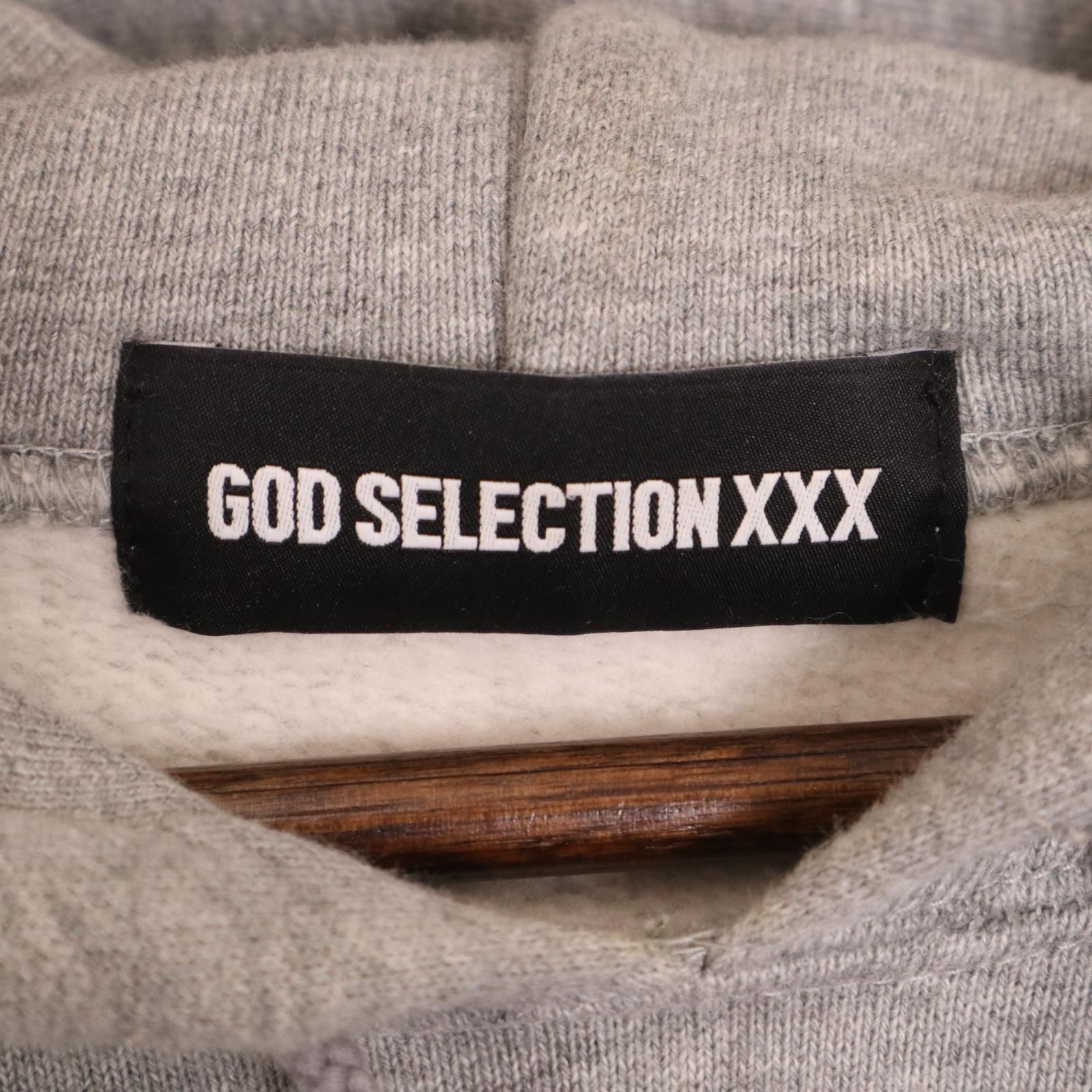 GOD SELECTION XXX ゴッドセレクショントリプルエックス ｸﾞﾚｰ ﾛｺﾞﾌｰﾃﾞｨ/ﾌﾟﾙﾊﾟｰｶｰ L