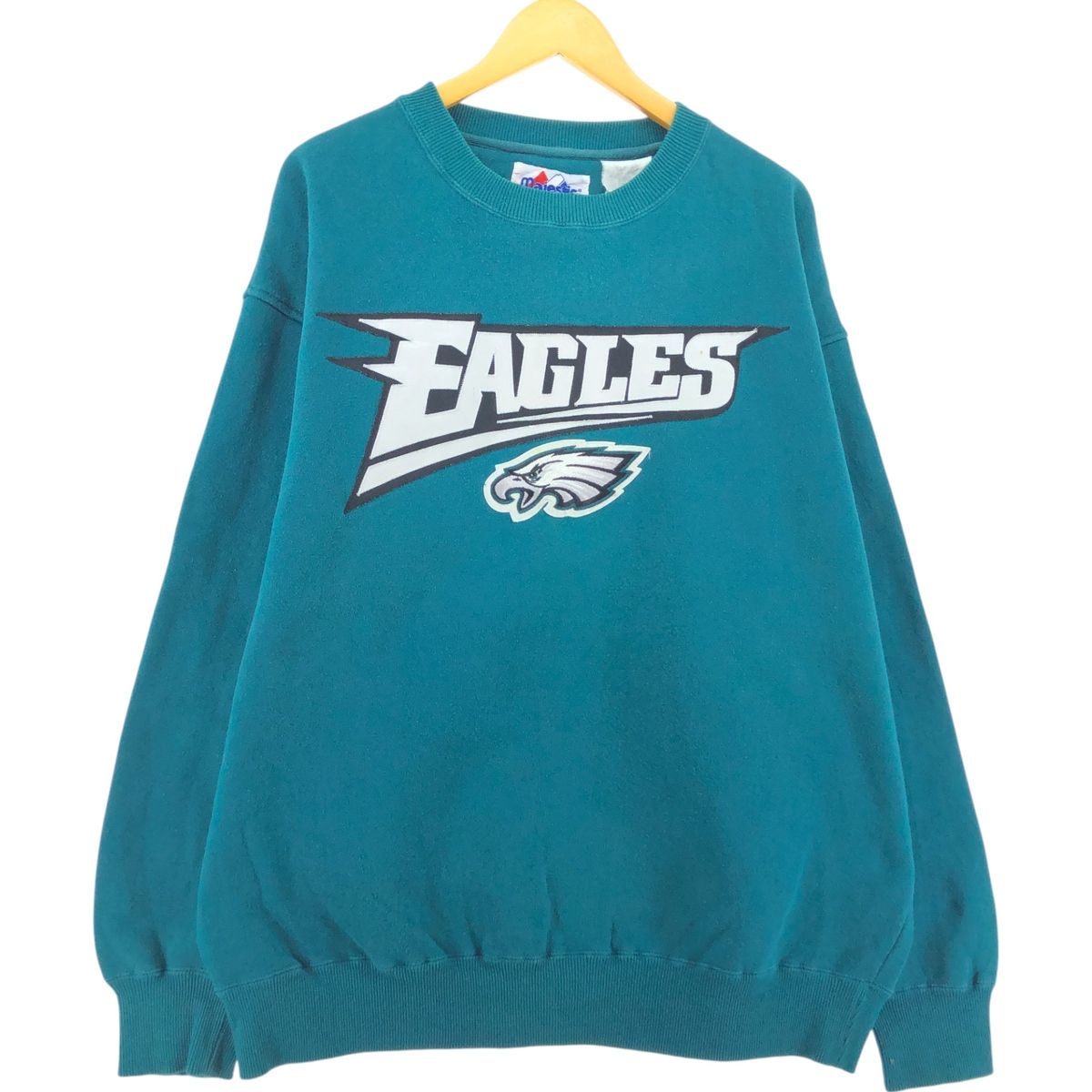 古着 マジェスティック MAJESTIC NFL PHILADELPHIA EAGLES フィラデルフィアイーグルス スウェットシャツ トレーナー/eaa462533
