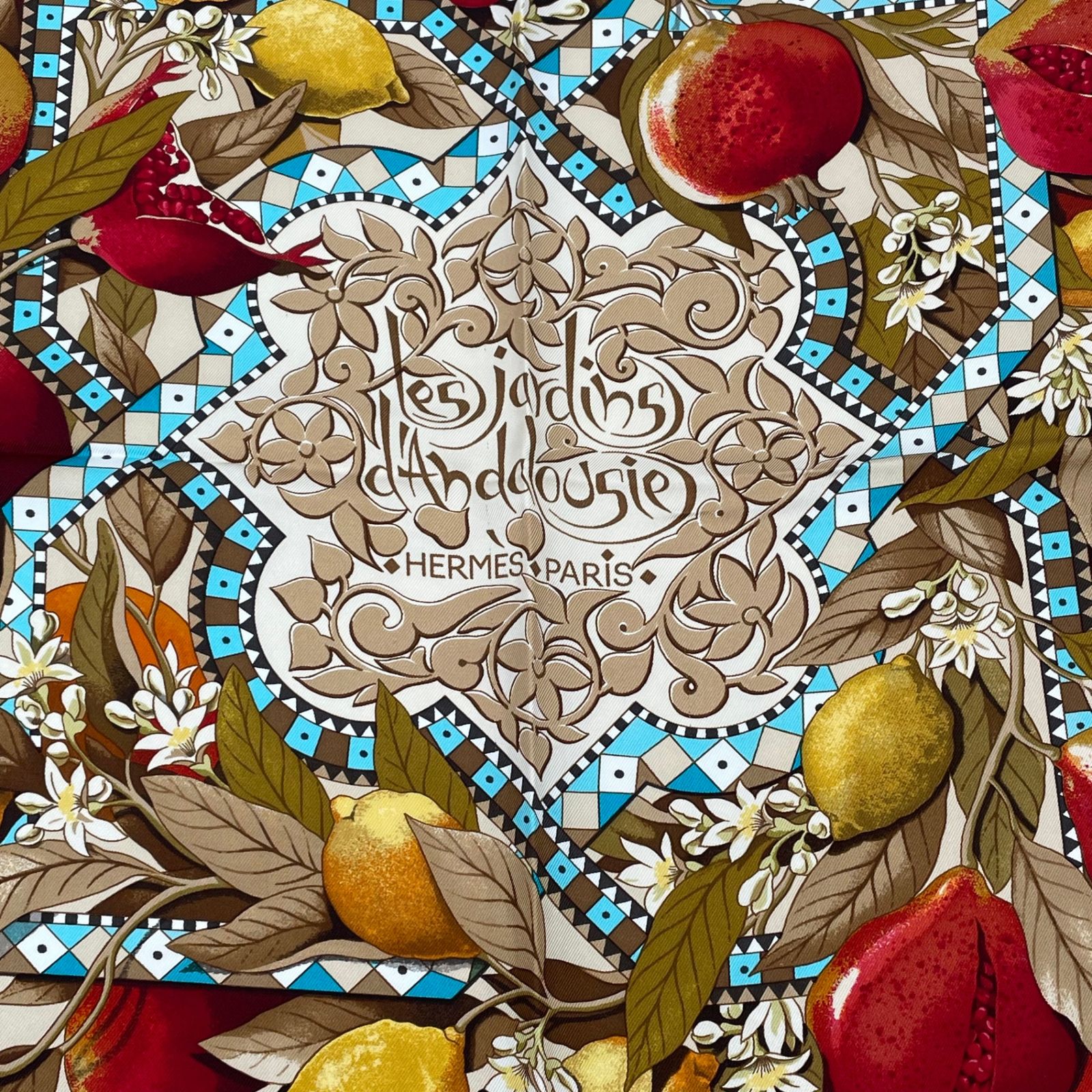 極美品 HERMES エルメス カレ90 Les Jardins d' Andalousie