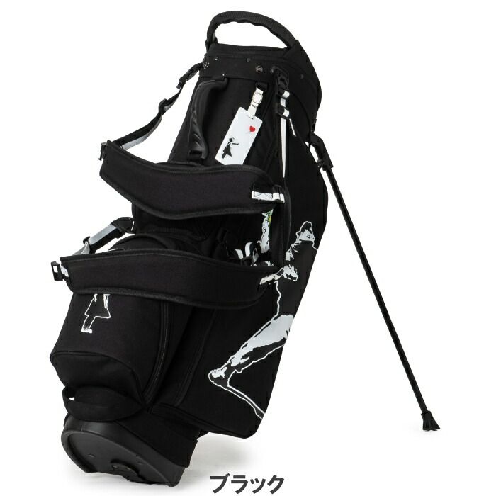 新品 バンクシー BANKSY セルフスタンドバッグ フラワーボンバー バンクシー カート キャディバッグ BACB-01 【Banksy】【Flower