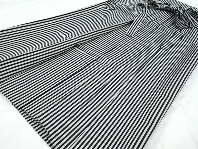 平和屋着物○男性 馬乗り袴 古代扇寿平 縞 正絹 逸品 DAAW5159ud 平和 