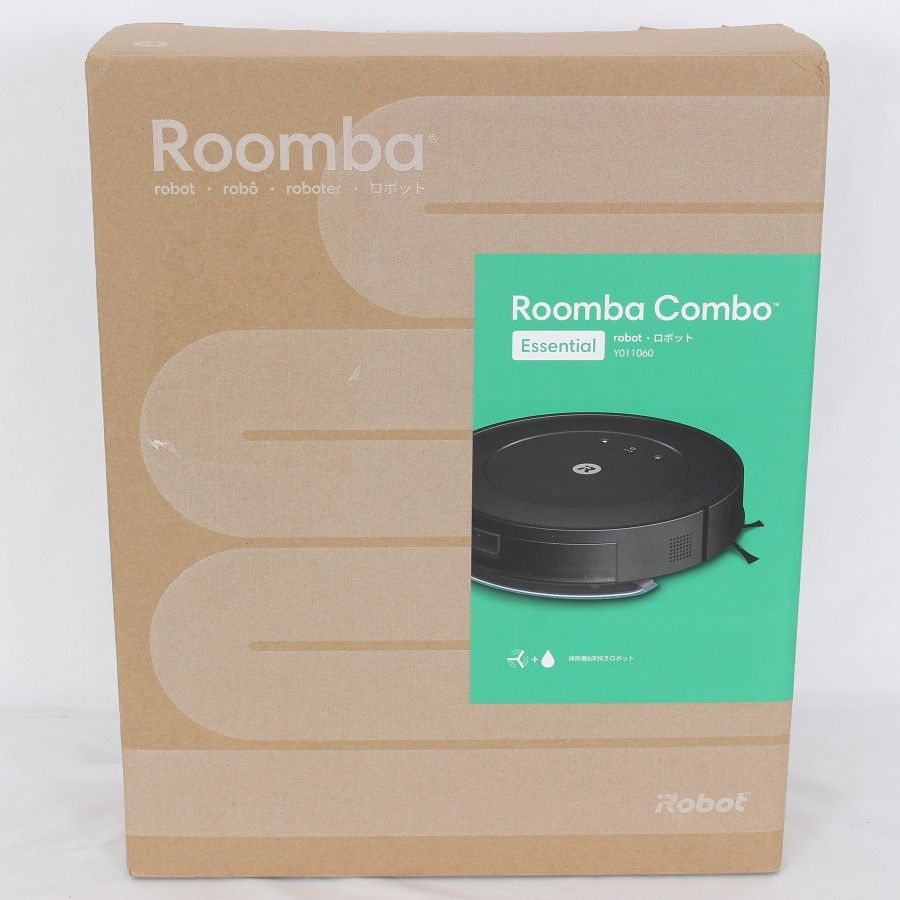 iRobot ルンバ コンボ Essential robot Y011060 ブラック ロボット掃除機 アイロボット Roomba 本体