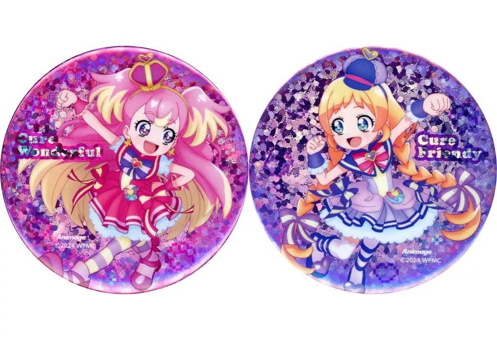 中古】バッジ・ピンズ [単品] キュアワンダフル＆キュアフレンディ 缶