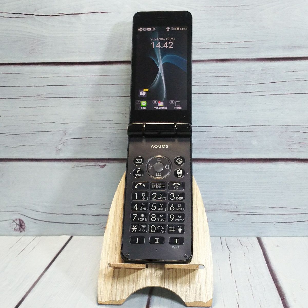 【送料無料】Softbank 601SH AQUOS ケータイ2 BLACK ブラック 本体 白ロム [訳あり] SIMロック解除済み SIMフリー 088610