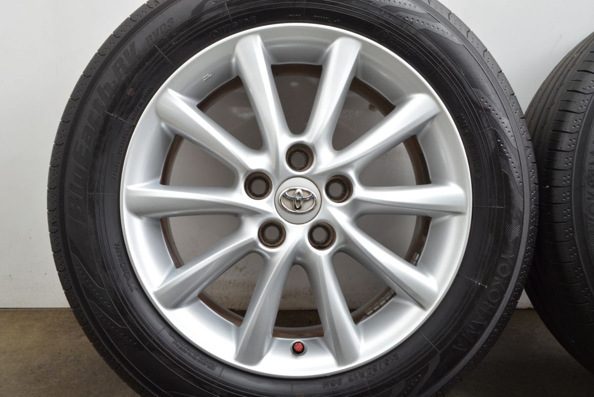バリ溝】VRX2 215/60R17 エスティマ純正17ホイールセット バリ溝