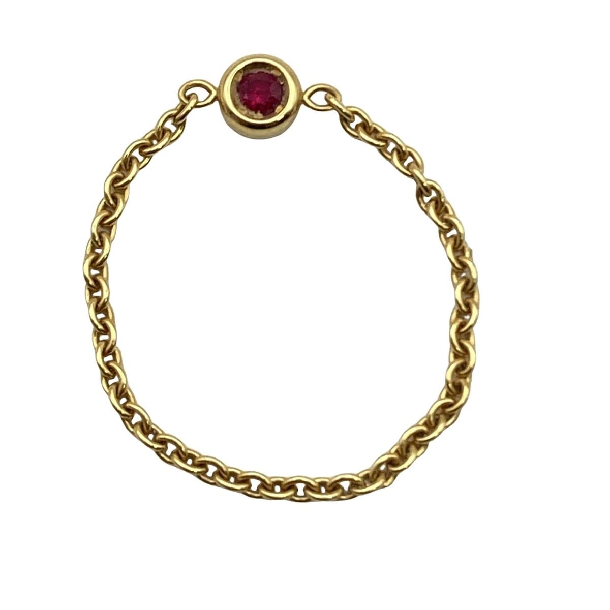 ディオール　ミミウィ　リング Christian Dior クリスチャンディオール チェーンリング 指輪