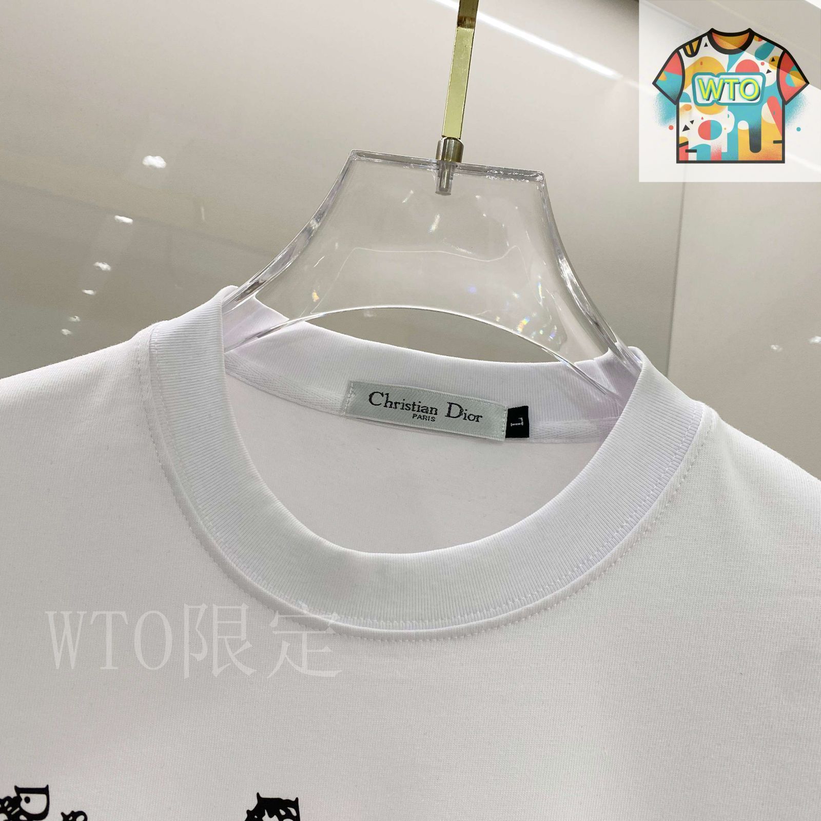 今日特価】DIOR ディオール 25SS プレミアムロゴプリント T