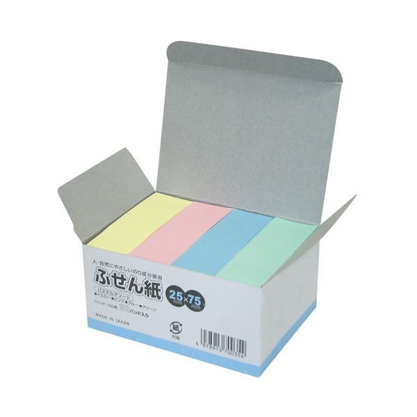 まとめ ニチバン 水溶性糊ふせん紙 パステルアソート25 ×10セット