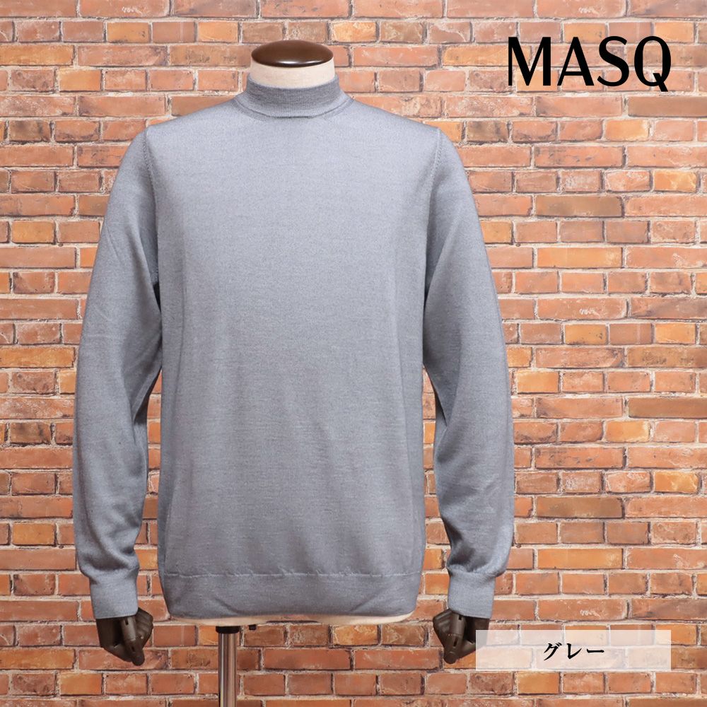 アレッサンドロルッピ　モックネックニット　46 グレー アレッサンドロルッピ モックネックニット 46 グレー アレッサンドロ