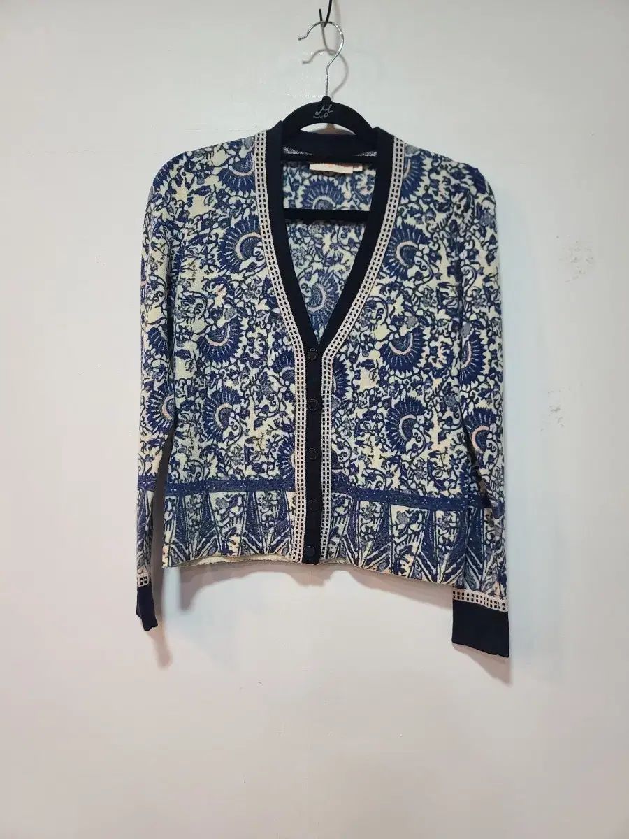 トリーバーチ フラワーパターン カーディガン S