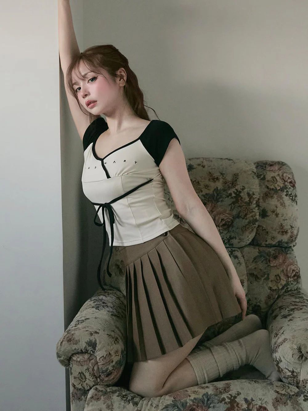 Alma cachecoeur tops アンドマリー 半袖 ANDMARY】Alma cachecoeur tops