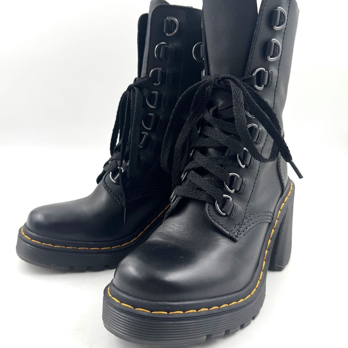 ほぼ Dr Martens CHESNEY AW006 8ホール 黒 レザー ドクターマーチン UK5 US7 24cm