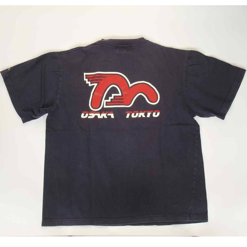 EVISU JEANS USED EVISU ロゴTシャツ ネイビー Tシャツ 半袖T