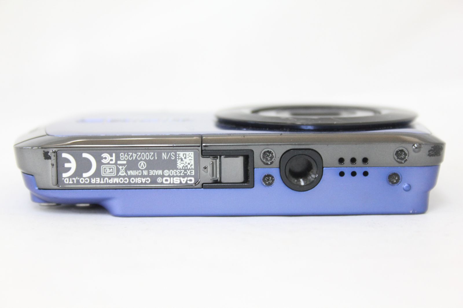 返品保証】 カシオ Casio Exilim EX-Z330 ブルー 3x コンパクト