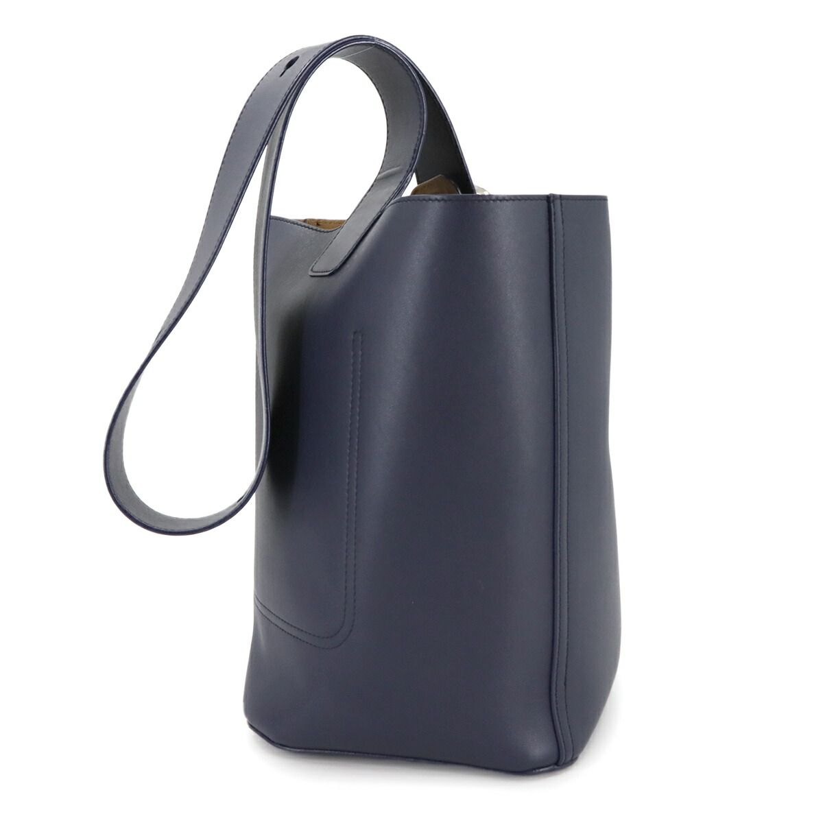 新品同様 ロエベ LOEWE ペブル バケットバッグ ミディアム