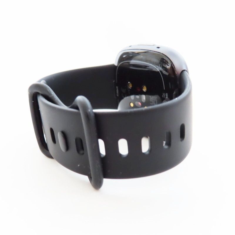 K05-t005 動作確認済 Fitbit Versa 4 フィットネス スマートウォッチ 24mm ブラック S/Lサイズベルト・充電器付き Suica対応 K05-t005 動作確認済 Fitbit Versa 4 フィットネス スマート