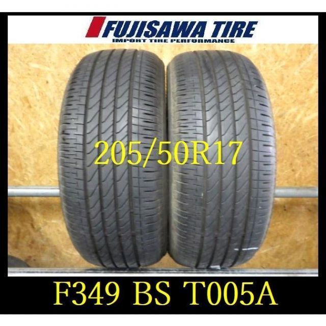 F349 K1406175 ◆ 製造 約部山◆BS TURANZA T005A◆205 50R17◆2本