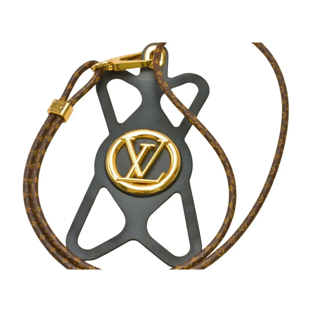 どんなスマホにもマッチ✨LOUIS VUITTON　フォンホルダー・ルイーズ　白 どんなスマホにもマッチ✨LOUIS VUITTON フォンホルダー・ルイーズ 白