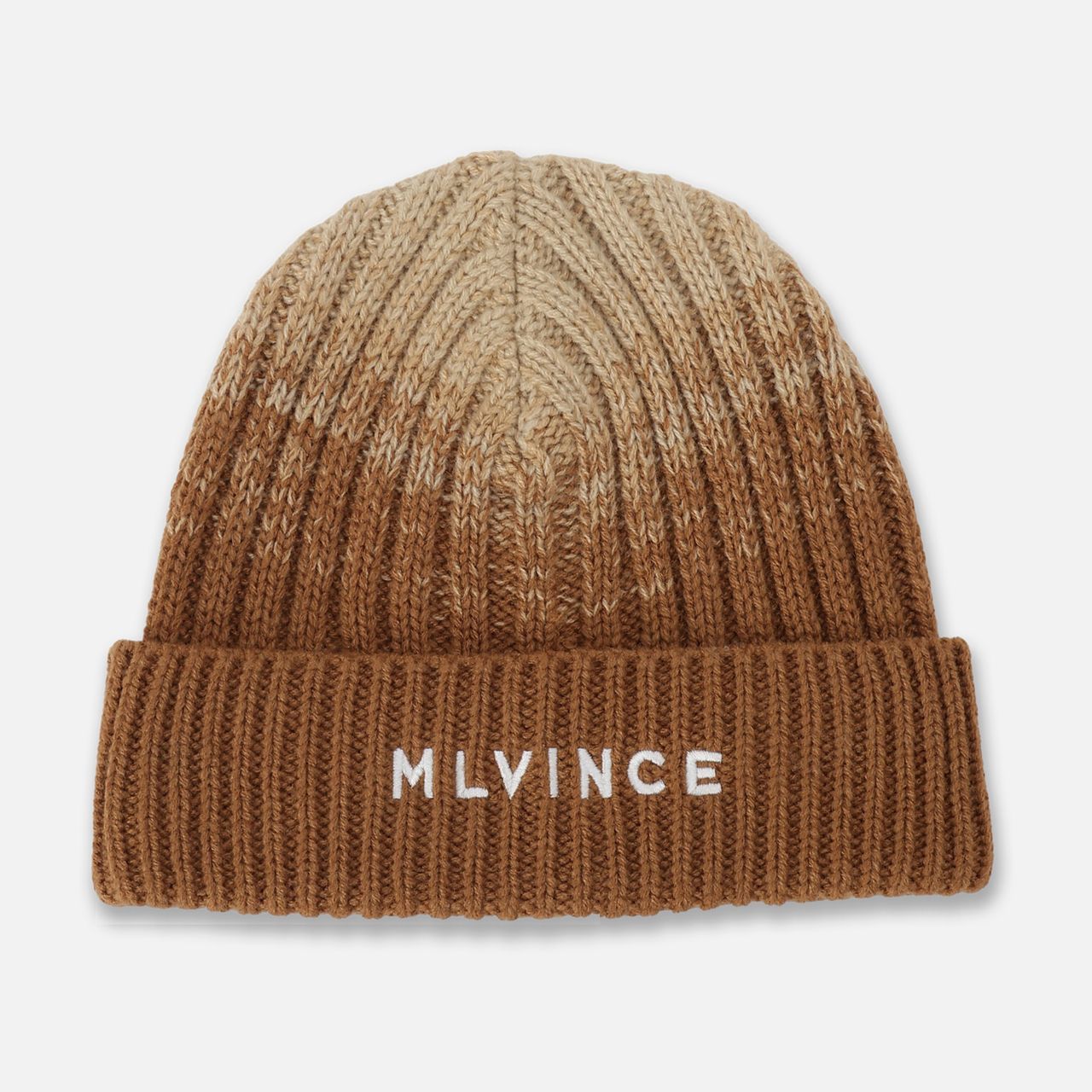MLVINCE メルヴィンス CLASSIC LOGO RIBBED BEANIE BROWN ニット帽 ストリートファッション