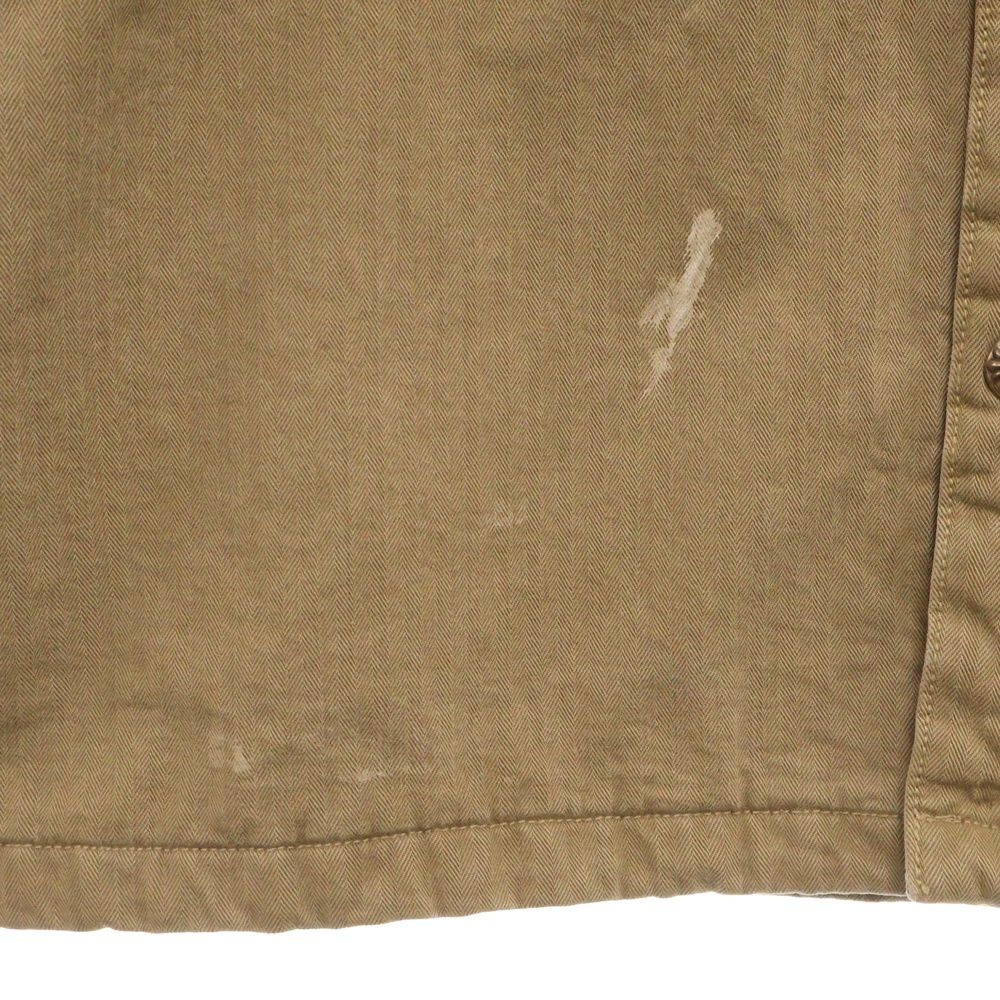 CHROME HEARTS (クロムハーツ) WORK DOG SHIRTS ヘリンボーン ワーク