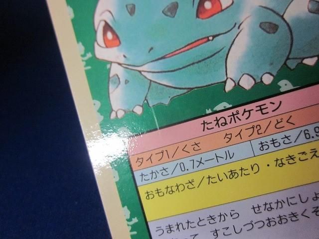 状態B トレカ ポケモン トップサン 裏面青 フシギダネ 番号なしエラー版 状態B トレカ ポケモン トップサン 裏面青 フシギダネ 番号なし