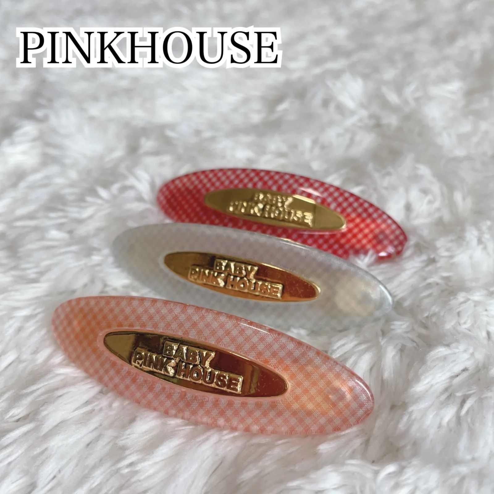 PINKHOUSE ピンクハウス バレッタ 髪飾り ヘアアクセサリー 3個セット 