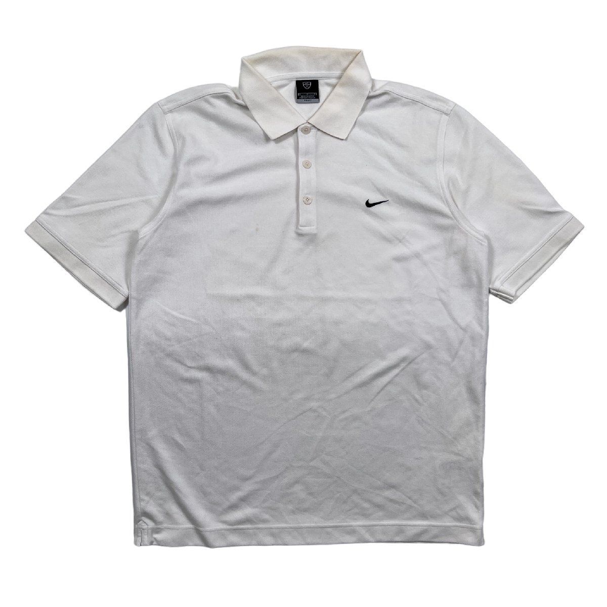 NIKE GOLF ナイキゴルフ 半袖ポロシャツ ホワイト サイズL トップス 