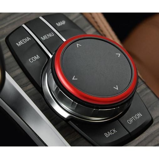 デザイン性UP♪ BMW iDrive コマンド ダイヤル リング 赤 F30 318i 