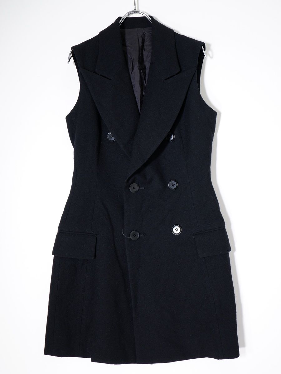 Yohji Yamamoto NOIRヨウジヤマモト ノアール ウールロングベスト ジャケット 1 LJKA79656