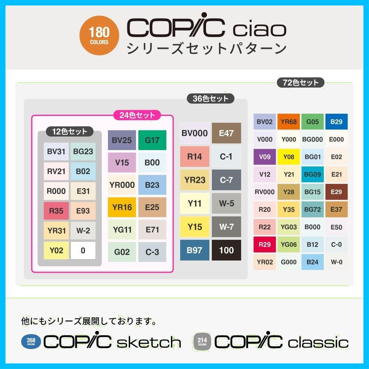 コピック チャオ 72色